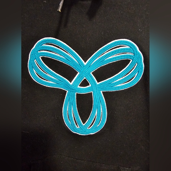 TNA Black Hoodie with Subtle Design - Picture 2 of 8